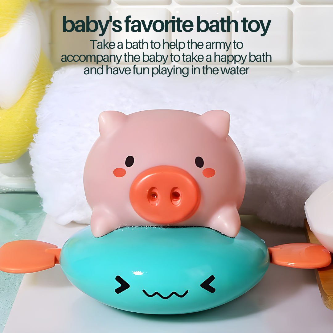 Spray Water Piggy Flying Pig Unicorn and Bunny Bath Toy by WISHLAND