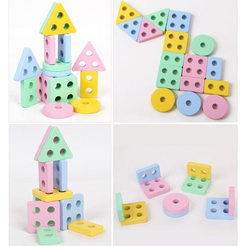 Wooden Shape Sorter Educational Toy by WISHLAND