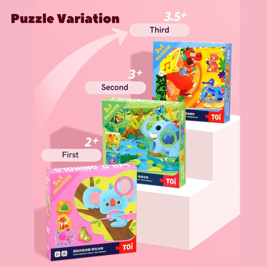 TOI Touch & Feel Puzzle Jigzaw Puzzle for Kids Suitable for Age 2+