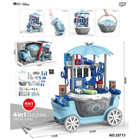 Pretend Play House Trolley Ice Cream Dental Clinic for Kids by WISHLAND