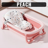 Portable and Foldable Bathtub with Cushion for Newborn to Toddler by WISHLAND