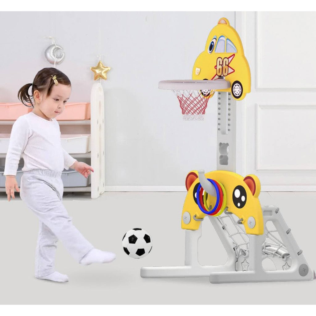 Crown 7 in 1 Multi Functional Swing Slide Basketball Golf Play Set by WISHLAND