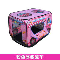 Vehicle Tent for Kids Ambulance School Bus Police Car Ice Cream Car by WISHLAND