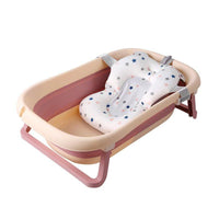 Foldable Bath Tub with FREE Cushion Babies and Toddlers Bathtub by WISHLAND