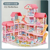 Princess Dream Castle Doll House with Music and Lights Pretend Play for Girls by WISHLAND