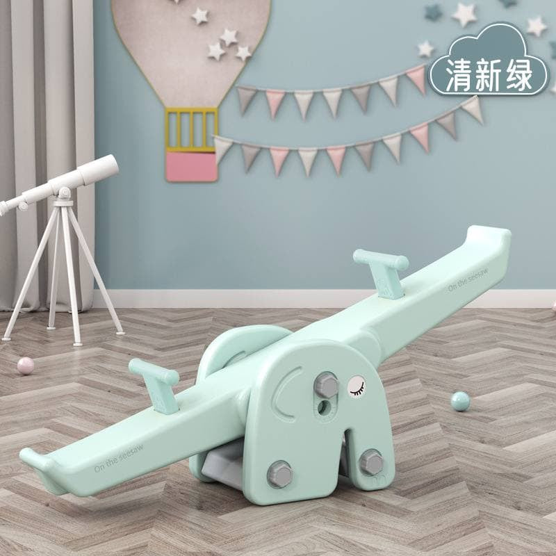 Elephant Seesaw Indoor and Outdoor Play Ground Toy for Kids by WISHLAND