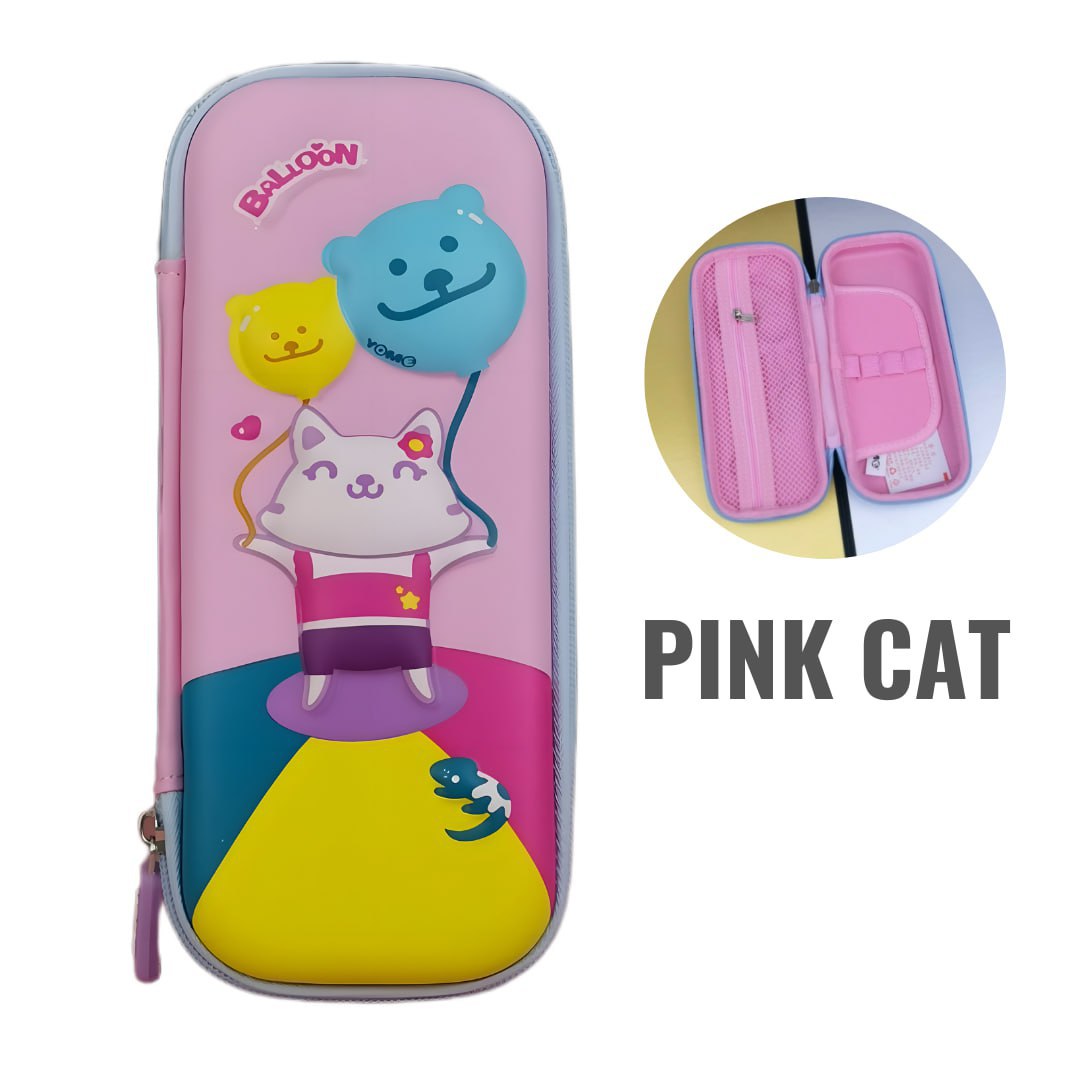 3D Cute Cartoons School Stationery Pen Box For Kids Adorable Pencil Case by WISHLAND