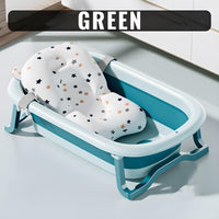 Portable and Foldable Bathtub with Cushion for Newborn to Toddler by WISHLAND