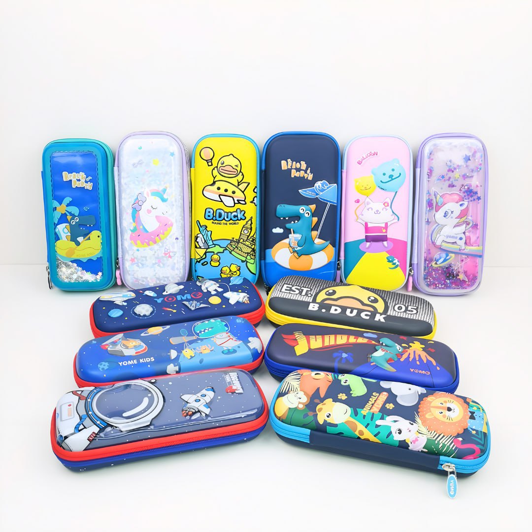 3D Cute Cartoons School Stationery Pen Box For Kids Adorable Pencil Case by WISHLAND