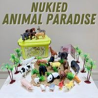 NUKIED Animal Mini Figures Paradise Realistic Zoo Toys for Kids by WISHLAND