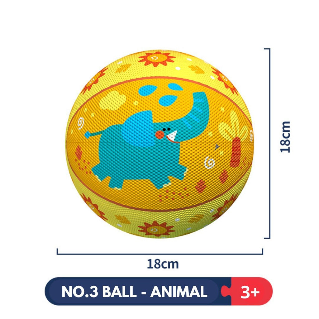 TOI Children Basketball Indoor and Outdoor Rubber Ball for Kids