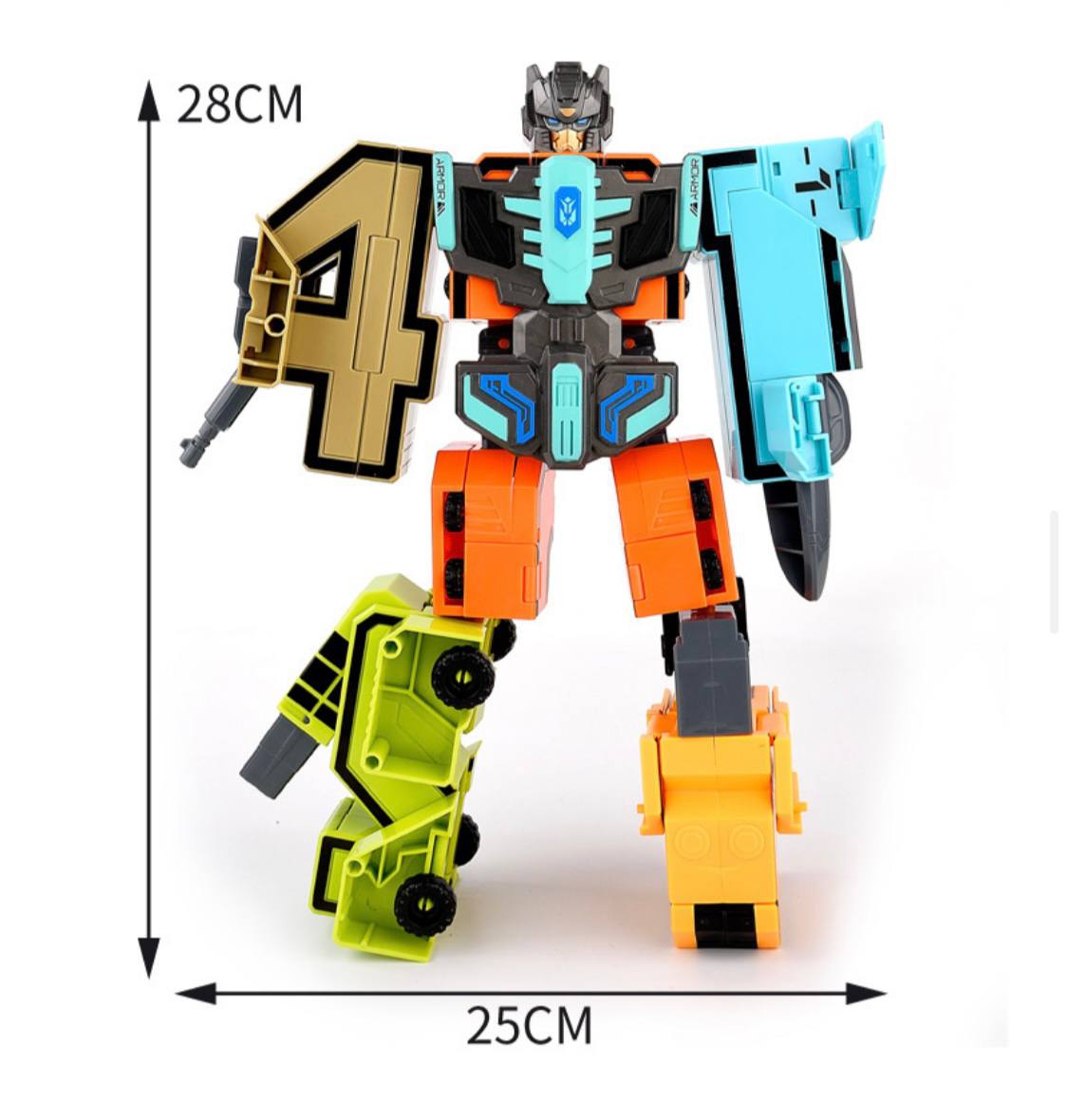 Large Number Robot Transforming Action Figures for Kids by WISHLAND