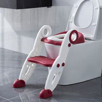 New Ladder Toilet Seat Potty Trainer for Kids with Padding Potty Training by WISHLAND