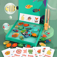 Let's Go Fishing Learning Spelling Wooden Educational Toy by WISHLAND