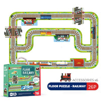 TOI Giant Floor Puzzle Road Railway City Suitable For Age 3+ Jigsaw Puzzle for Kids by WISHLAND