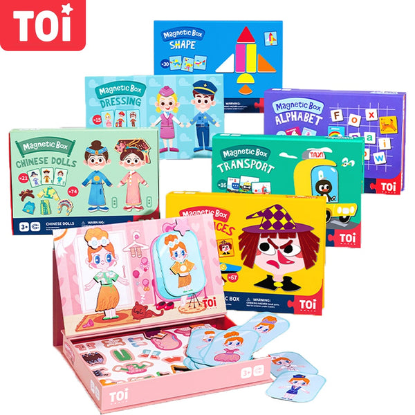 TOI Magnetic Box Magnetic Puzzle Suitable For Age 3+ Educational Toy for Kids