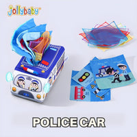 JOLLYBABY Pull Along Tissue Cloth Box Soft Play Scarves for Toddlers and Baby by WISHLAND