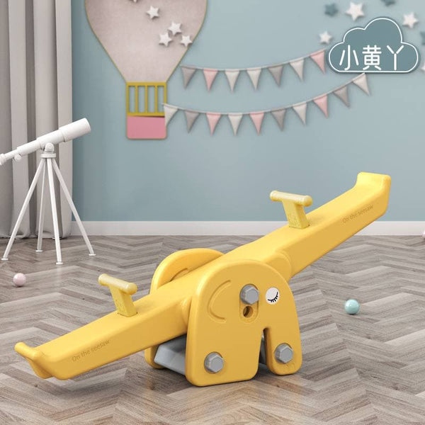 Elephant Seesaw Indoor and Outdoor Play Ground Toy for Kids by WISHLAND