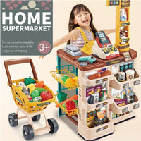 Minimart Supermarket Cashier 48pcs Accessories Pretend Playset by WISHLAND