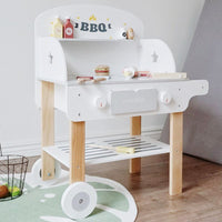 NUNUKIDS Wooden Barbeque Stand Pretend Play for Kids by WISHLAND