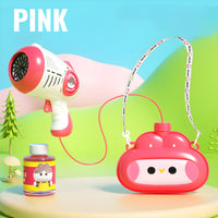 Sling Bag Automatic Bubble Machine Blower for Kids by WISHLAND