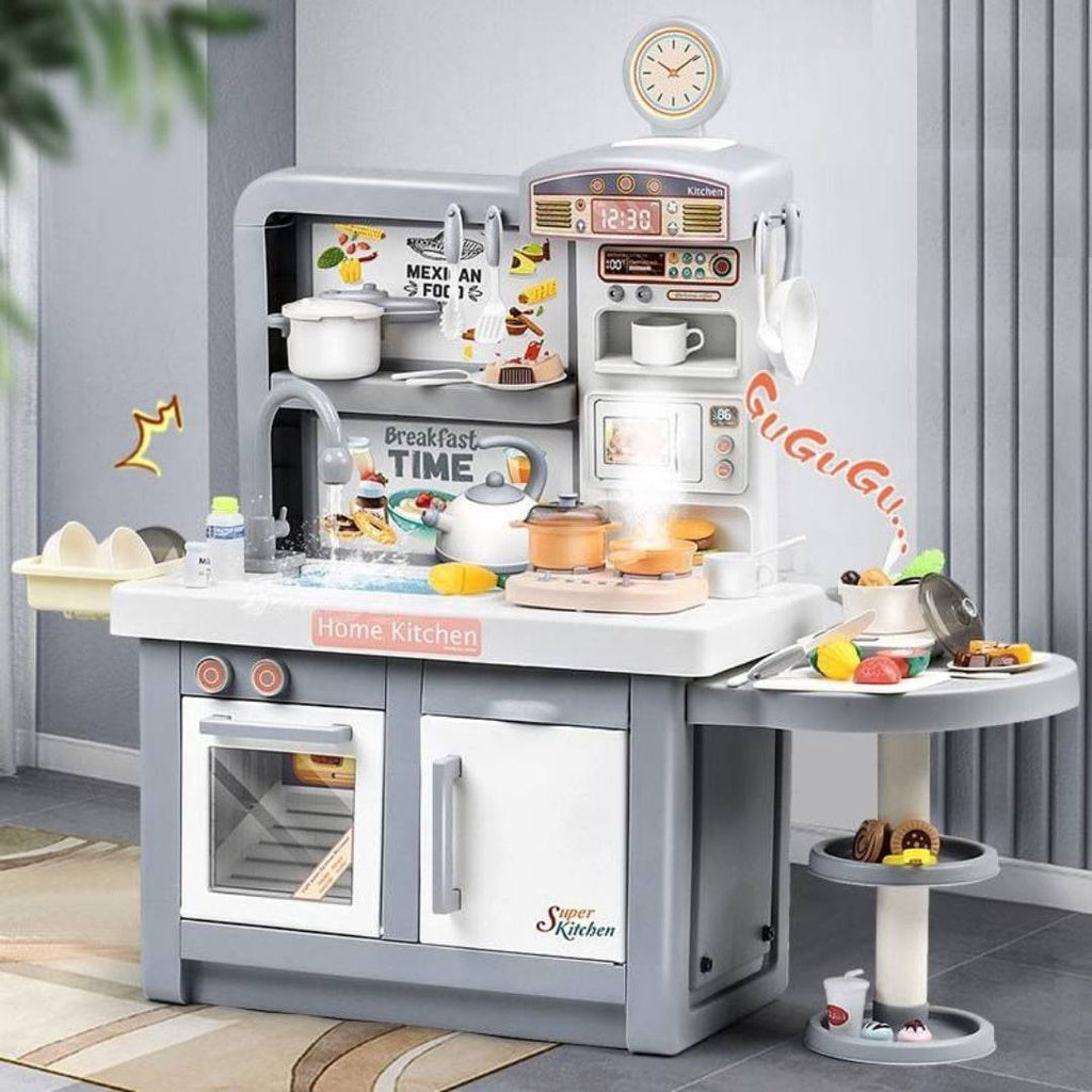 Dream Kitchen Minimalist MIst Spraying Kitchen Large Size Pretend Playset by WISHLAND