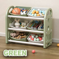 3 Layer Toy Storage 6 Basin Toy Organizer Toy Rack for Children by WISHLAND