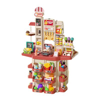 Kitchen and Supermarket Sold Separately for Kids Pretend Cooking and Shopping by WISHLAND
