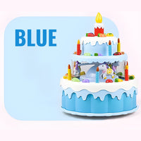 Rotating Birthday Cake with Lights and Sounds for Kids by WISHLAND