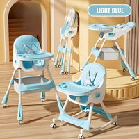 Rocking Multifunctional High Chair with Wheels for Kids by WISHLAND