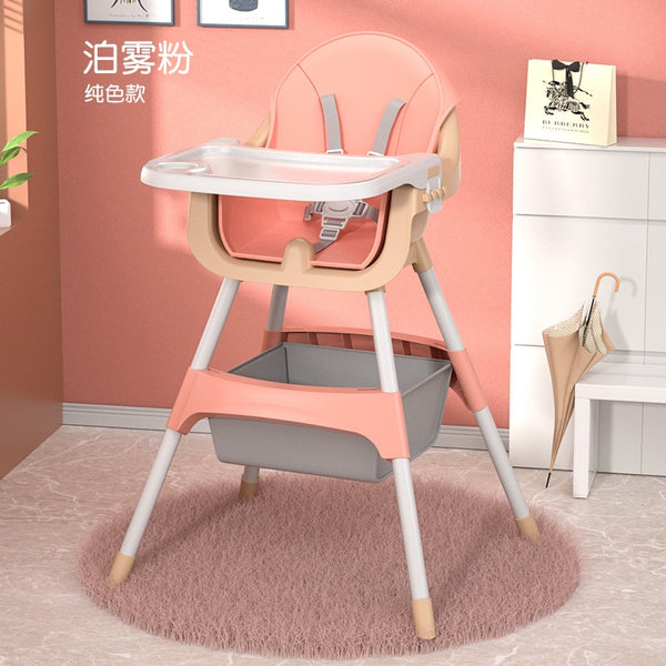 Adjustable Printed High Chair NO WHEELS Dining Chair Boosters Chair For Babies by WISHLAND