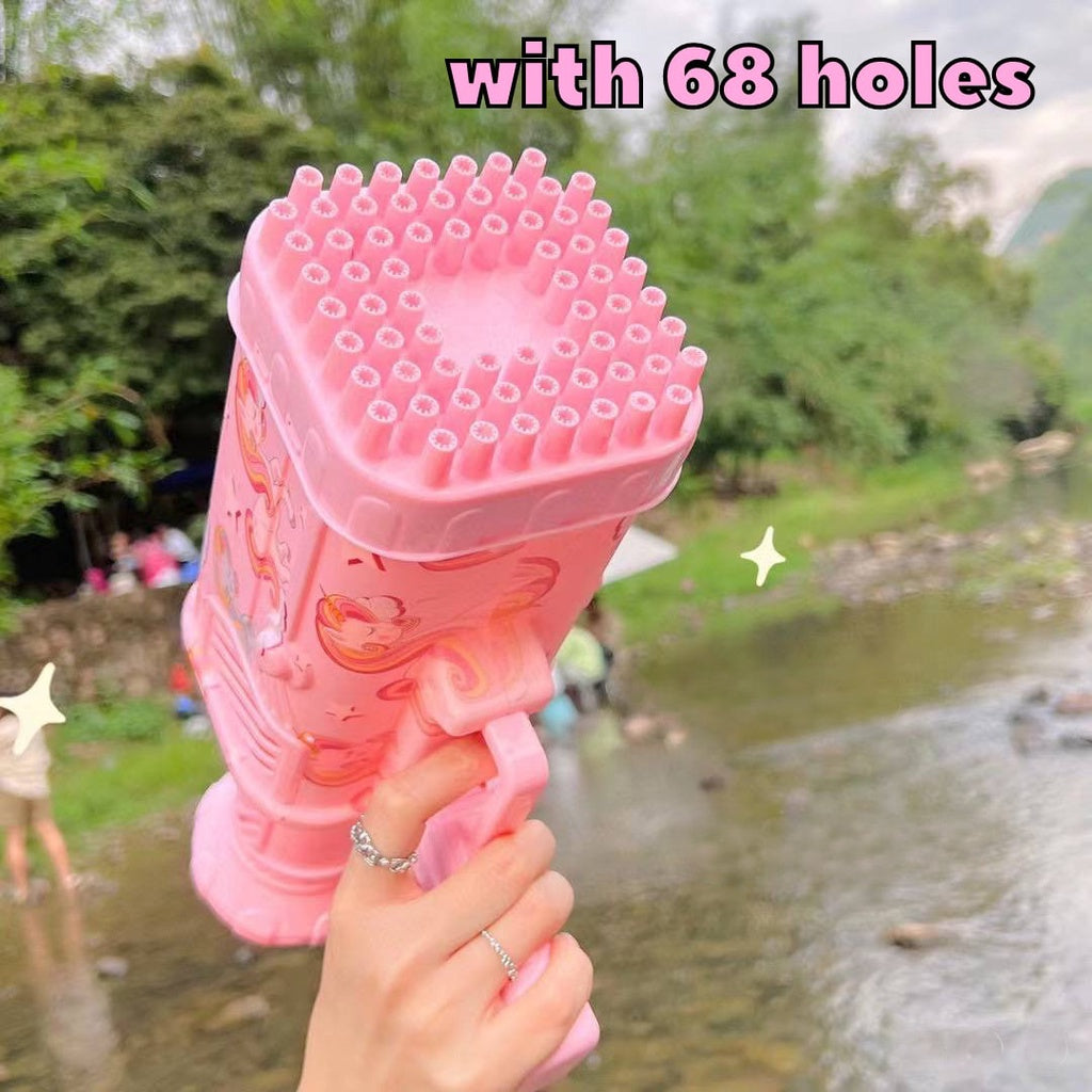 68 Hole Bazooka Bubble Machine for KIDS by WISHLAND