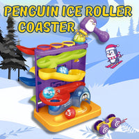 Penguin Ice Roller Coaster Hammer Toy Play Set Educational Toy for Kids by WISHLAND