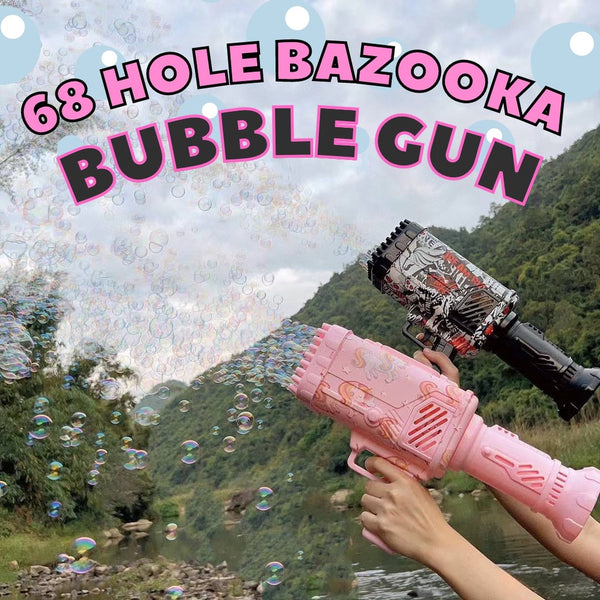 68 Hole Bazooka Bubble Machine for KIDS by WISHLAND