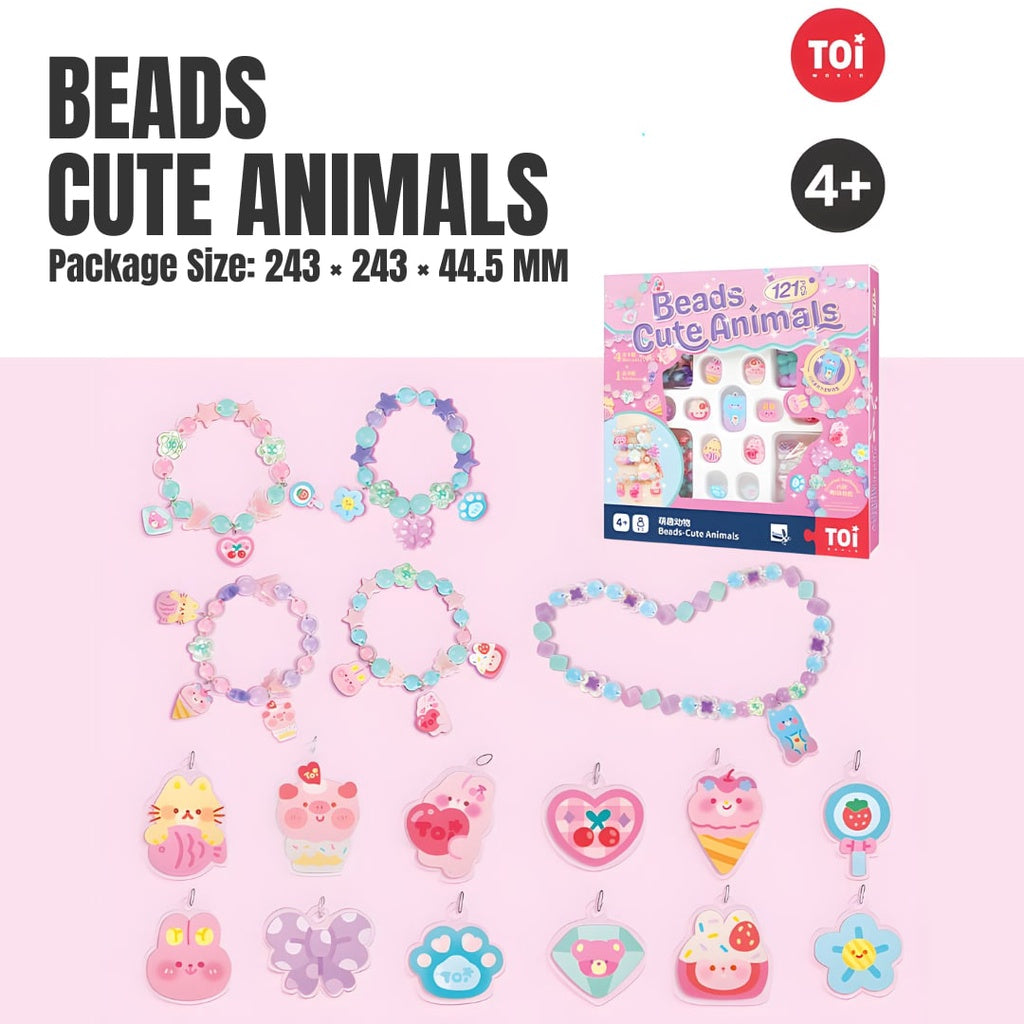 TOI Do-It-Yourself Kids Jewelry Accessories Beads for Fashion Pretend Play