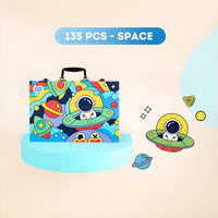 KIDDY COLOR 135pcs Painting Set in Portable Box for Kids by WISHLAND