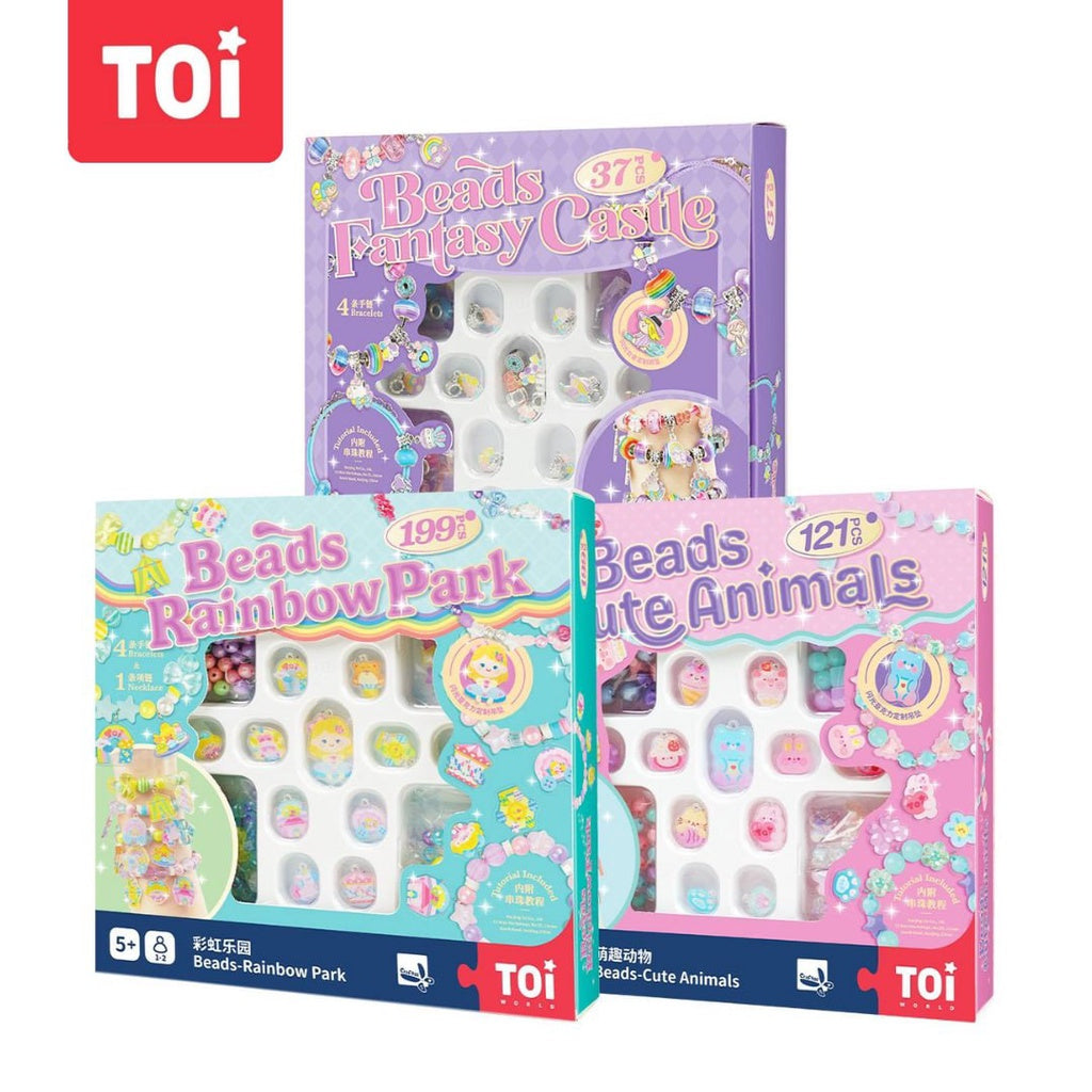 TOI Do-It-Yourself Kids Jewelry Accessories Beads for Fashion Pretend Play