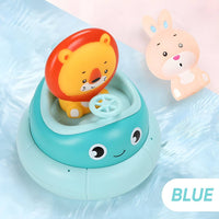 Cute Animal Bunny and Lion Rotating Cup Squirt Bath Toy for Kids by WISHLAND