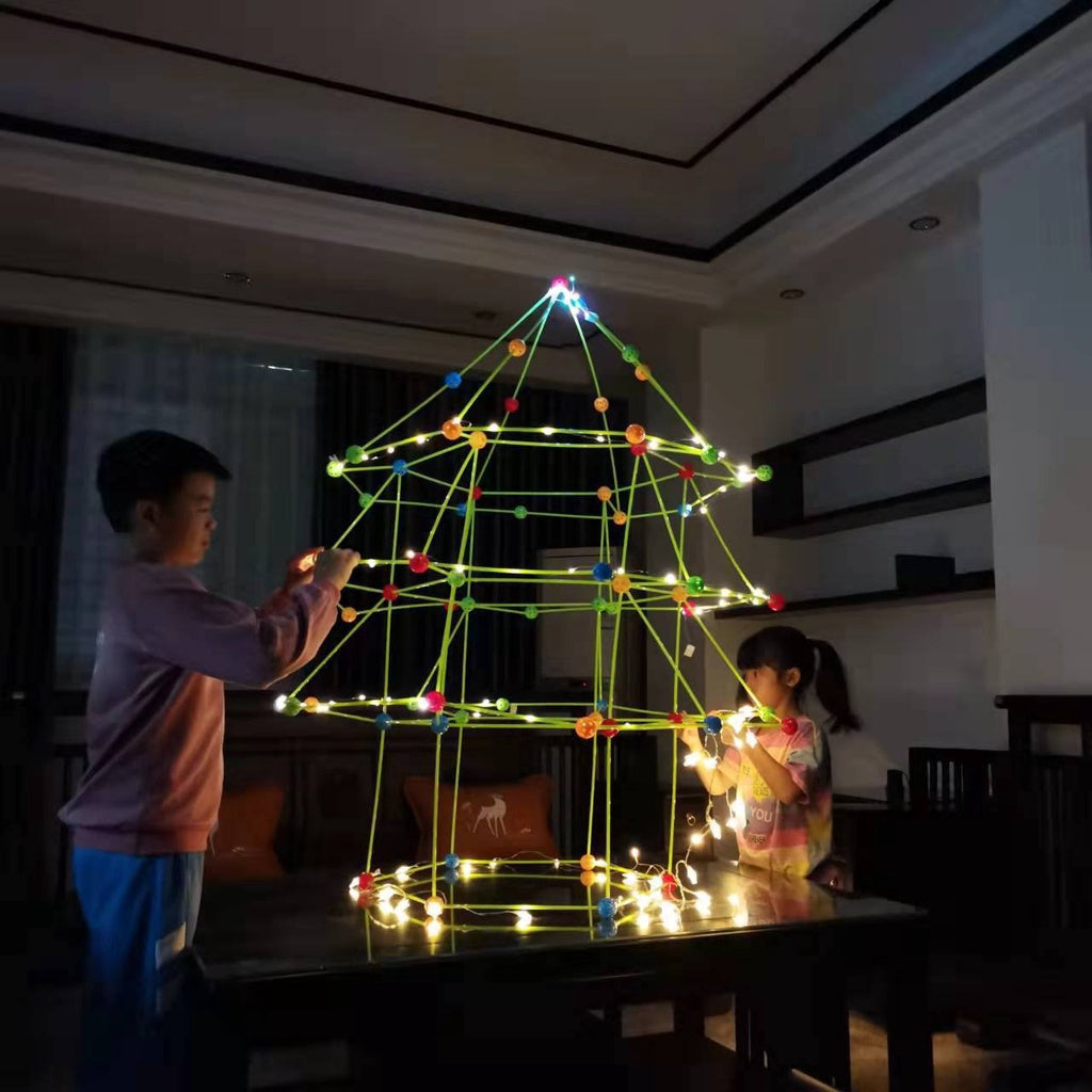 Build Your Own Fort Christmas Tree Kit for Kids by WISHLAND