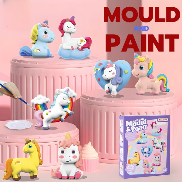 DIY Mould and Paint Plaster Fridge Magnets Kit for Kids by WISHLAND