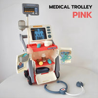 Medical Realistic Cart with XRAY Doctor Trolley for Kids Pretend Play by WISHLAND