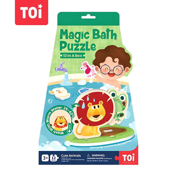 TOI Magic Bath Puzzle Fun Animal Foam Bath Educational Toy for Kids