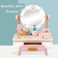 Wooden Mini Dresser for Kids Fashion Pretend Play by WISHLAND