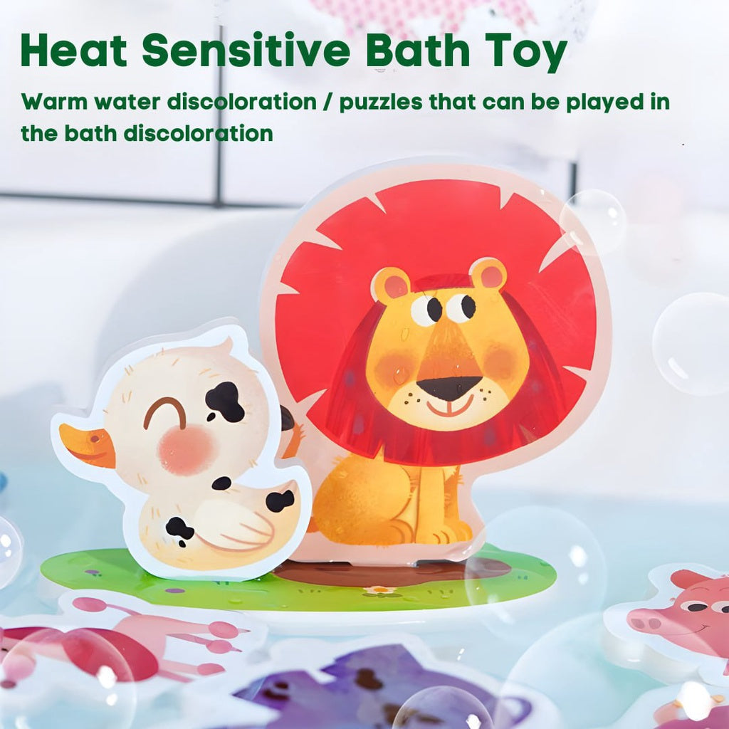 TOI Magic Bath Puzzle Fun Animal Foam Bath Educational Toy for Kids