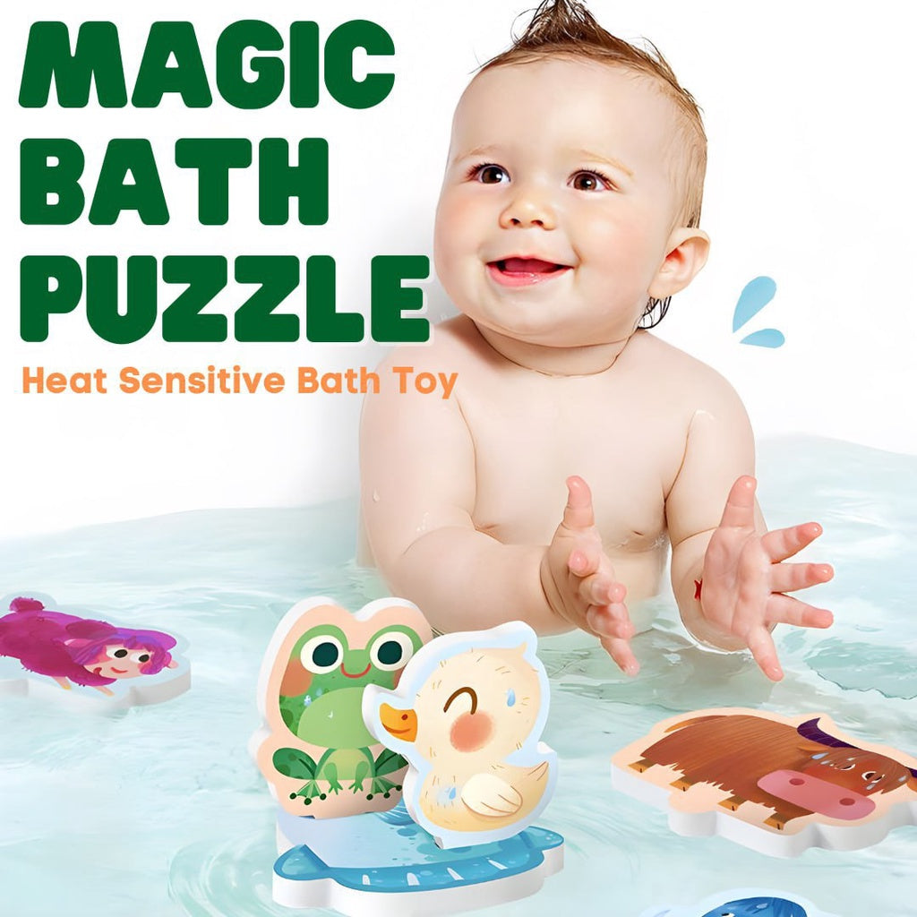 TOI Magic Bath Puzzle Fun Animal Foam Bath Educational Toy for Kids