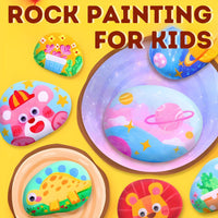 MR TOYS DIY Rock Painting with Acrylic Colors Kit for Kids Arts and Crafts by WISHLAND