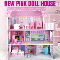 New Pink 70cm Barbie Dream Dollhouse Playset for Girls by WISHLAND